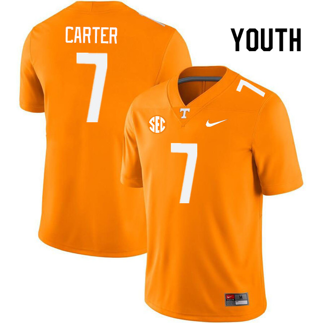 Youth #7 Arion Carter Tennessee Volunteers College Football Jerseys Stitched Sale-Orange